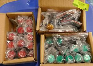 lot 167 image: New Red, Yellow, Green equipment lamps