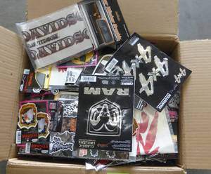 lot 178 image: Box of approx 350 vehicle stickers