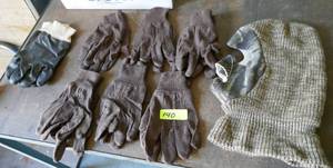lot 186 image: Facemask and a bunch of gloves, pre-owned