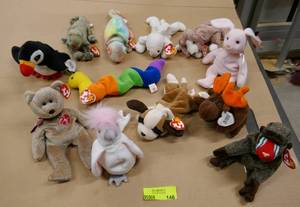 lot 196 image: Group of Beanie Babies