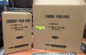 lot 254 image: 2 Cases of brand New Cambro food storage tubs