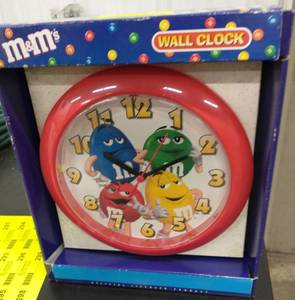 lot 264 image: M&Ms wall clock - New