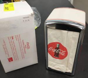 lot 267 image: Coca-Cola Napkin Dispenser