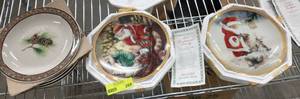 lot 269 image: 4 New fall stoneware plates and 2 Hamilton collector plates