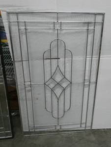 lot 285 image: Inset glass for a door or for your craft project 20x26