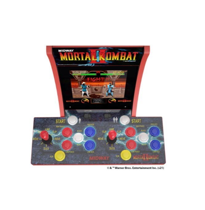 lot 168 image: Arcade 1-Up Mortal Kombat 2 Player Countercade Video Game System
