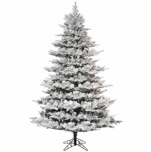 lot 103 image: Vickerman Flocked Kiana Pine Artificial Christmas 168 Artificial Pine Christmas Tree - 14 x 104