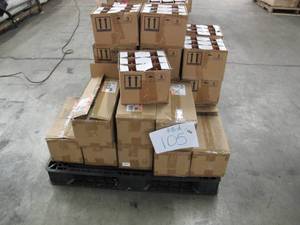 lot 105 image: Pallet of NEW Store Overstock - Glitter Elmers Glue and Crayon Packs