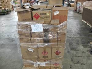 lot 123 image: Pallet of Mostly NEW Sanitizer Items - Wipes and Sanitizing Alcohol
