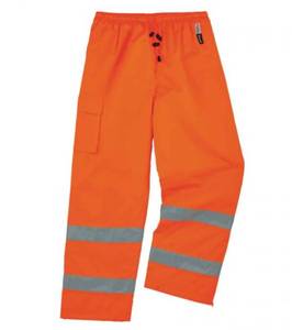 lot 845 image: NEW Pair of Ergodyne GloWear 8925 Hi-Vis Thermal Pants - Class E - ORANGE