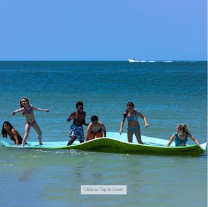 lot 146 image: The Pad 17 x 6 Floating Foam Mat By Aqua Lily Products