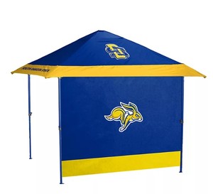 lot 171 image: NEW Logo Brands Officially Licensed NCAA Pagoda Tent Canopy with Colored Frame and Side Panel - South Dakota State U