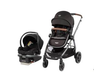 lot 174 image: NEW Maxi-Cosi Zelia Max 5-in-1 Modular Travel System - Black