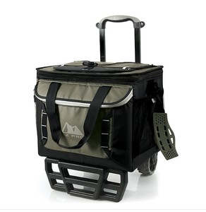 lot 182 image: NEW AZ Pro 4810-Can Collapsible Rolling Cooler - Green