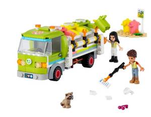 lot 271 image: NEW LEGO Friends Recycling Truck 41712 Building Kit (259 Pieces)