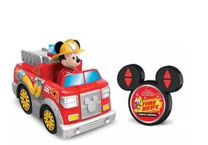 lot 273 image: NEW Disney Junior Remote Control Mickeys Firetruck Toy Vehicle, 2 Piece