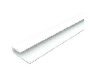lot 309 image: 10 packs of Innovera Decor J-Trim Edge Profile 0.7W x 48H PVC Backsplash White (20-Pieces)
