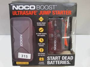 lot 315 image: NOCO GB10S BOOST ULTRASAFE Jump Starter Kit with 100 Lumen Light