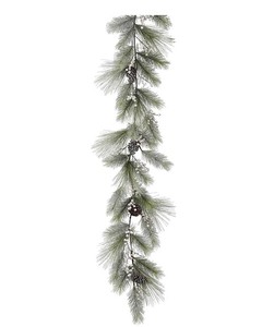 lot 330 image: NEW Vickerman  Indoor Electrical Outlet 9-ft Pine Garland