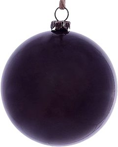 lot 371 image: Vickerman 621950-3 Plum Wood Grain Ball Christmas Christmas Tree Ornament (6 Pack) (MC196926)
