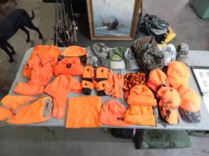 Large Assortment Of Hunting Hats & Gloves