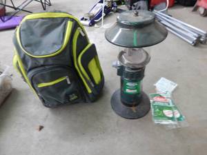 Colman Propane Lantern With Extra Mantles & Back Pack