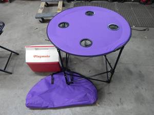 Folding Camp Table & Cooler