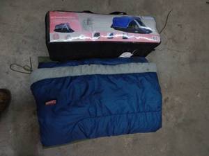 Rio Grande Family Dome Tent, Coleman Sleeping Bag
