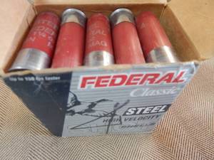 Full Box Federal12 Ga. 3 In. 4 Shot Steel Water Fowl