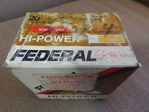 Full Box Federal 20 Ga. 2-34 No.4 Steel