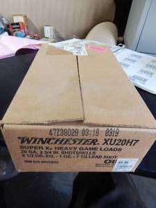 Full Case-10 Boxes Winchester 20 Ga. 2-34 7-12 Lead Shot