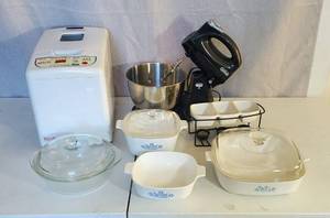 REGAL BREADMAKER SUNBEAM ELECTRIC MIXER CORNINGWARE PYREX