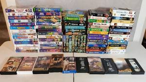 VINTAGE TO PRESENT LOT OF VHS HARD & SOFTCOVER DISNEY