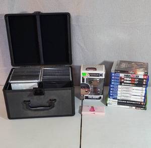 HARD SHELL CD CARRYING CASE WITH CDS FUNKO POP VIDEO GAMES PS4 XBOX 360 PS3