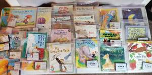 LOT OF SCHOLASTIC READ ALONG BOOKS WITH CASSETTES