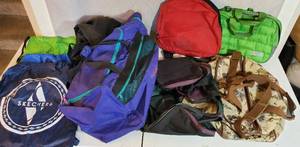 MISC LOT OF DUFFLE BAGS STRING BACKPACKS SPORTS BACKPACK