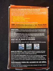 Armor All Ultra Shine Wax Wipes Fast 1-Step Car Waxing 12XL  Greenside Pocket Towel (Brand New)