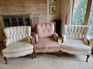 lot 12 image: Three Armchairs