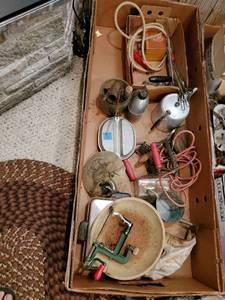 lot 96 image: Box Of Vintage Housewares