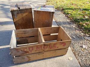lot 157 image: Three Wooden Crates