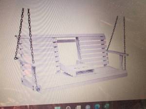 Wood Porch Swing open box Retail $2...