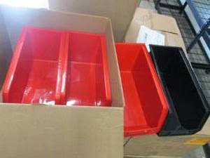4 Akro Storage Organizing Bins 18x...