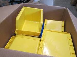 9 Akro Storage Organizing Bins 11x...