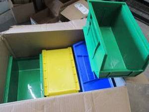 10 Akro Storage Organizing Bins 15...