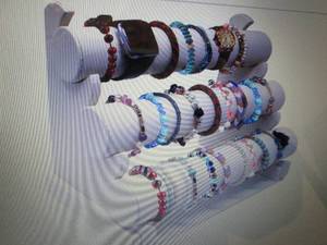 Hivory Faux Leather 3 Tier Rack Bra...