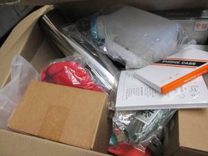 Box of Assorted Small Overstock Ite...