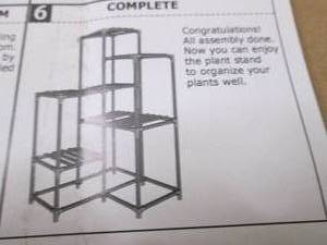 Multi Level Plant Stand- assembly r...