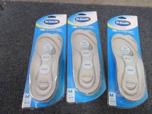 3 Dr. Scholl�s Tri-Comfort Insoles...