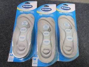 3 Dr. Scholl�s Tri-Comfort Insoles...