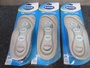 3 Dr. Scholl�s Tri-Comfort Insoles...